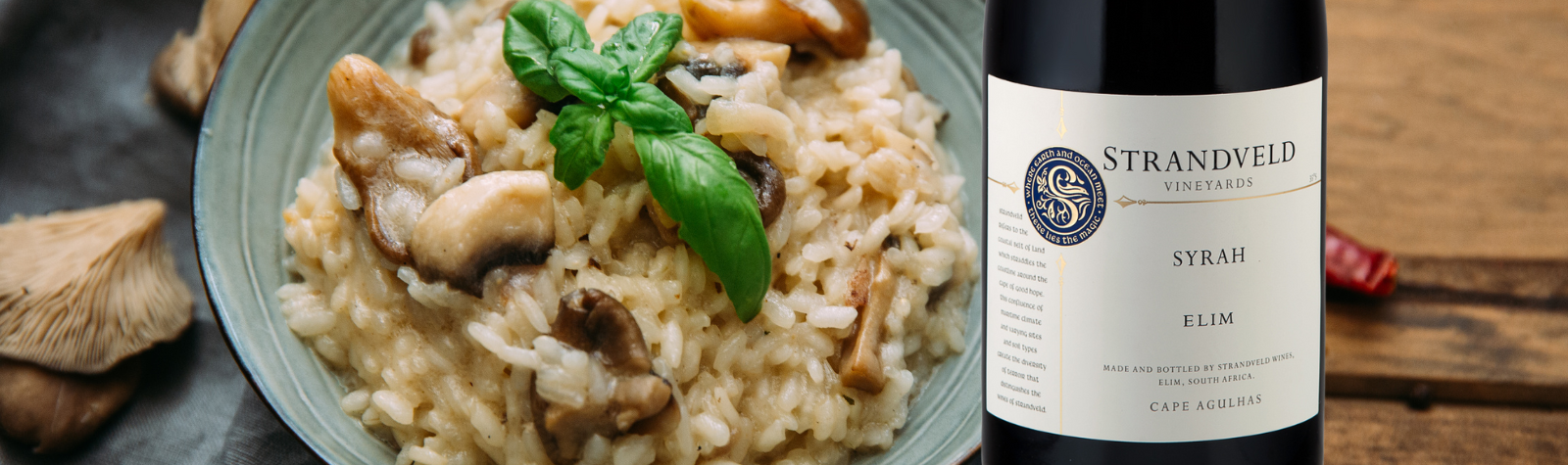 7 Ways with Syrah: Day 1 Mushroom & Thyme Risotto